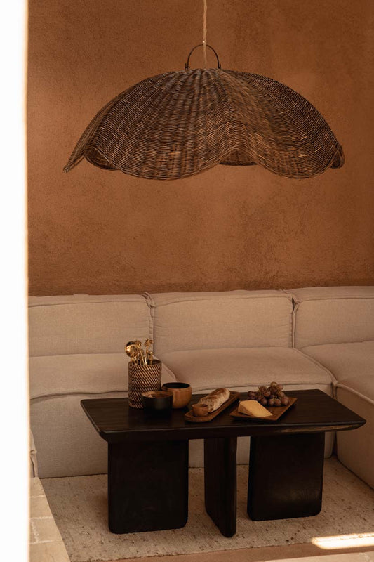 Suspension Wave – Noyer foncé – L