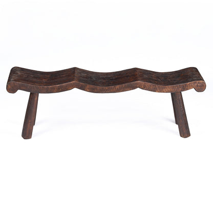 Banc Lombok Wave – Noyer foncé – M