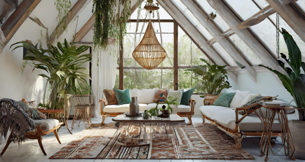 Salon style bohème chic - Casa noréa