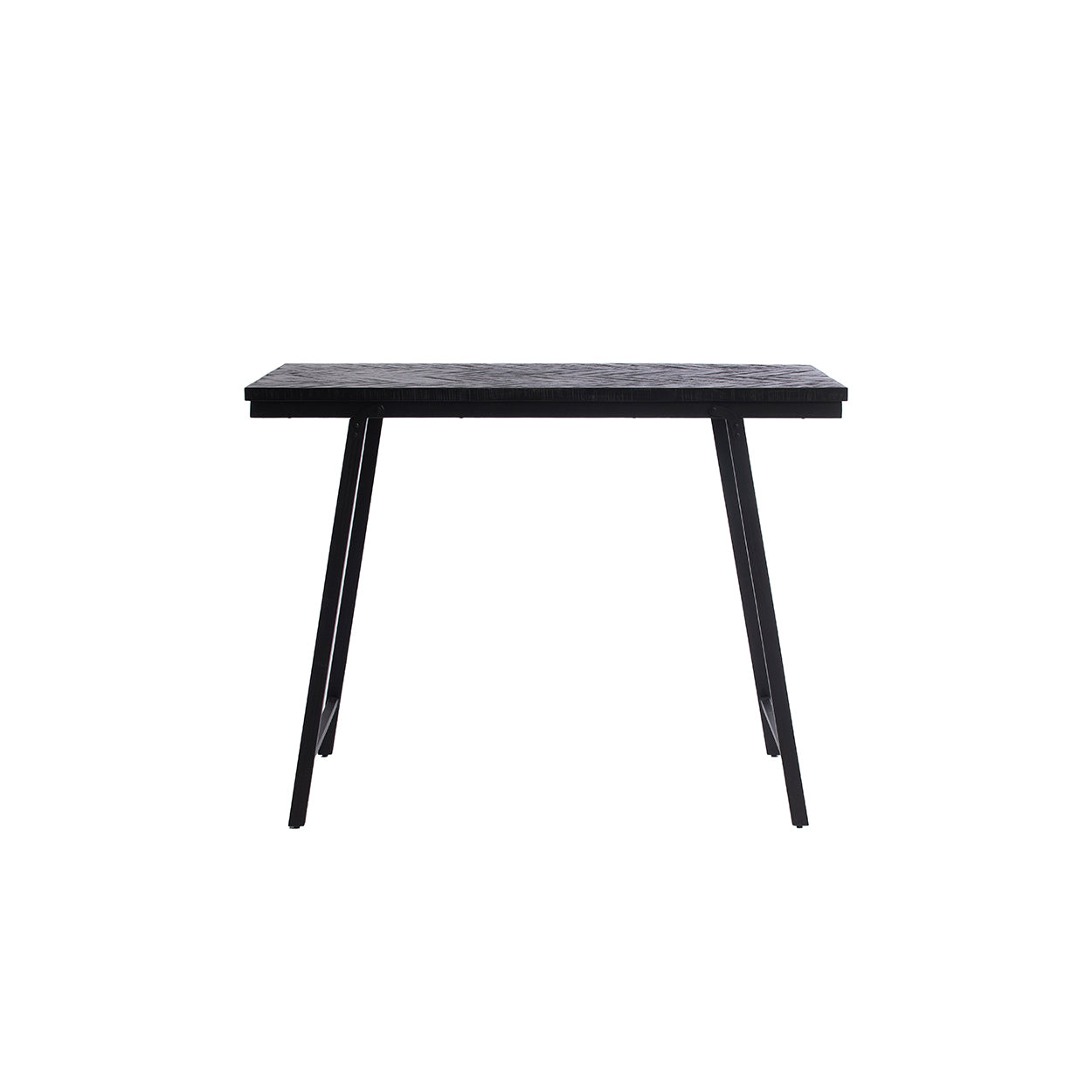 Table haute Chevron – Noire – 140 cm