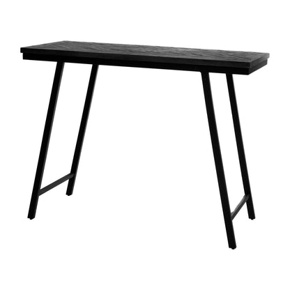 Table haute Chevron – Noire – 140 cm