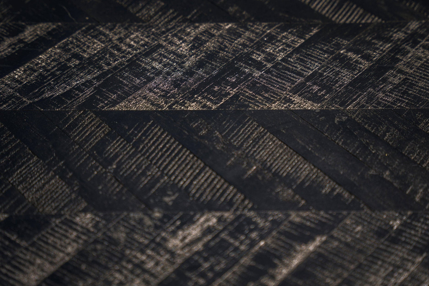 Table haute Chevron – Noire – 140 cm