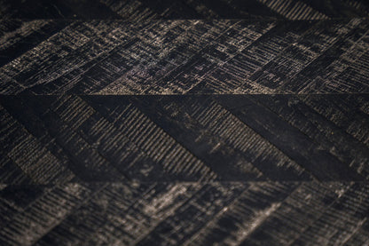 Table haute Chevron – Noire – 140 cm
