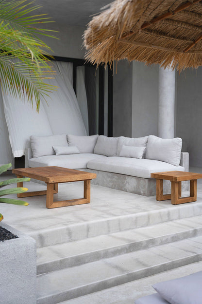Table basse en teck récupéré – Naturel