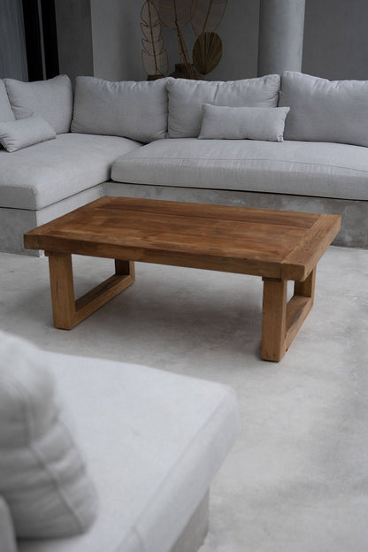 Table basse en teck récupéré – Naturel