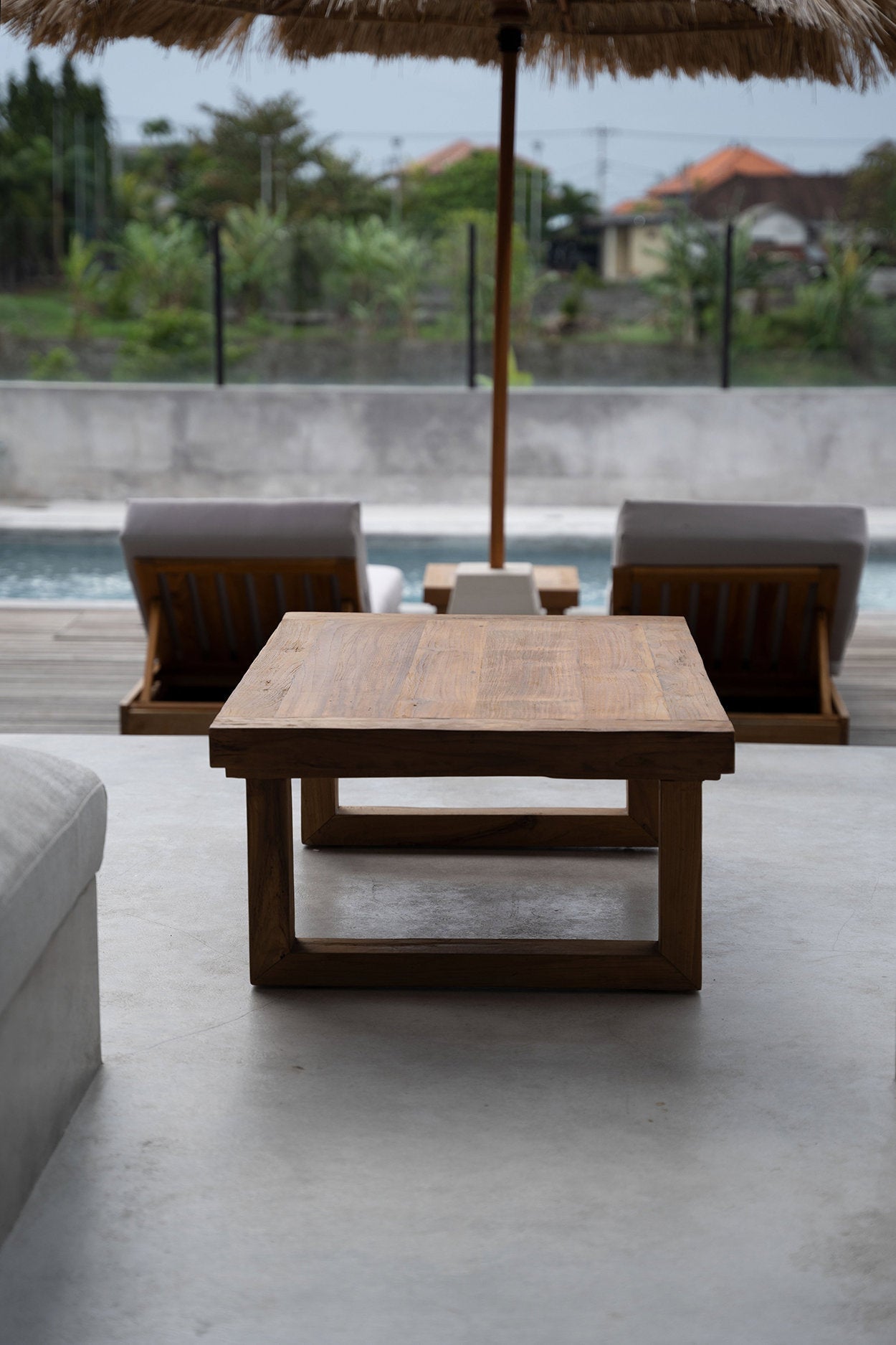 Table basse en teck récupéré – Naturel