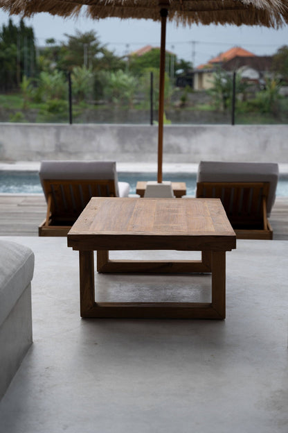 Table basse en teck récupéré – Naturel