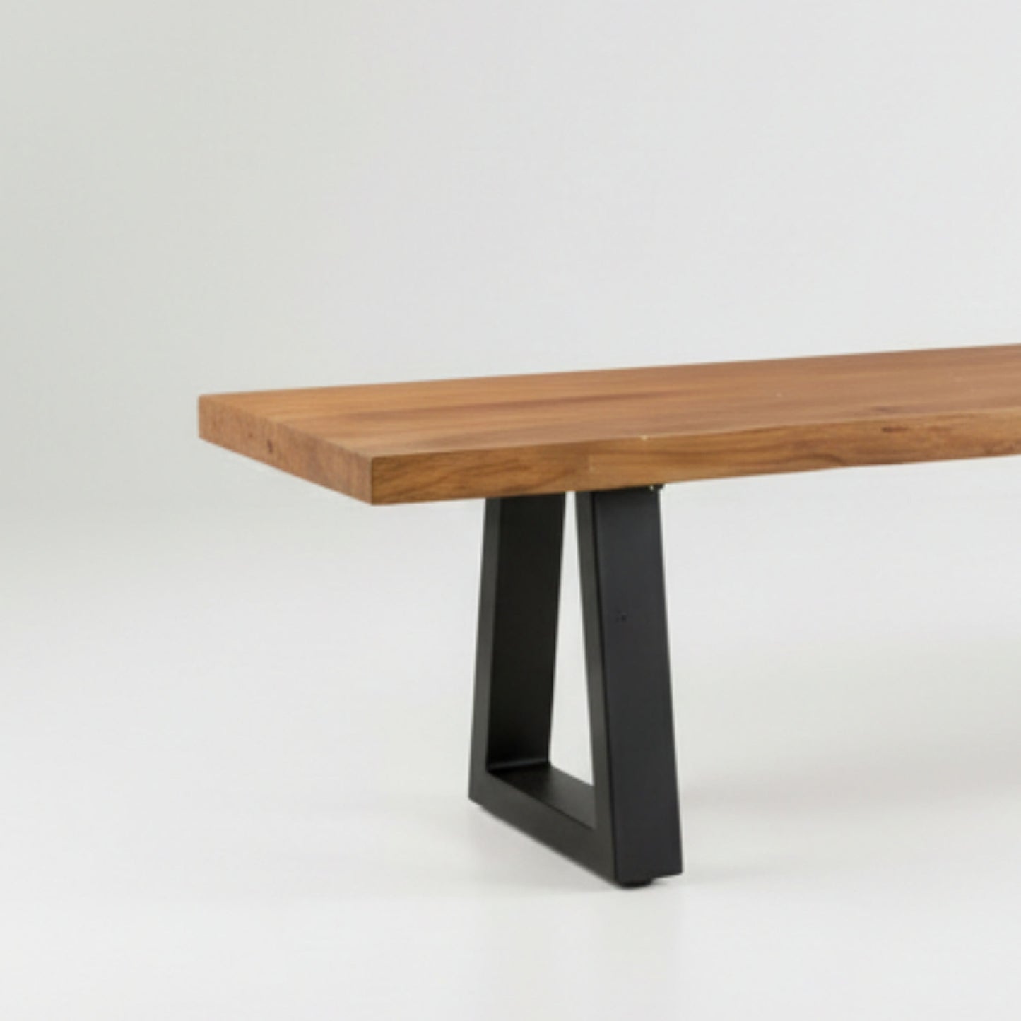 Banc en teck et fer – Naturel – 280 cm