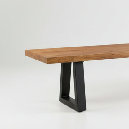 Banc en teck et fer – Naturel – 280 cm
