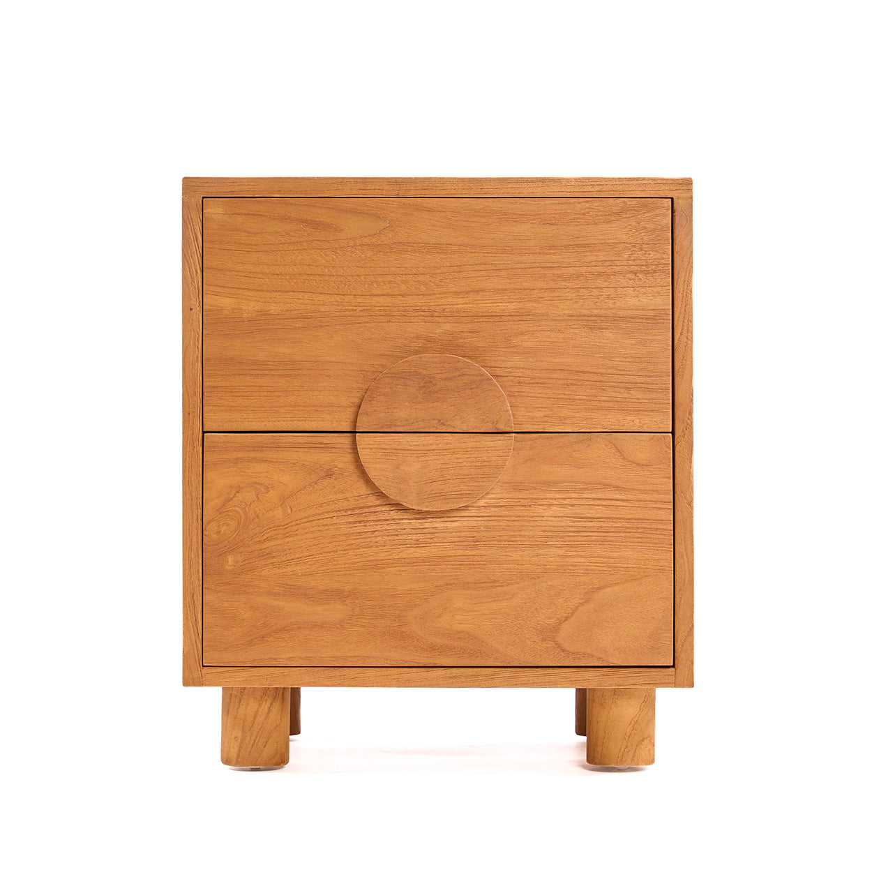 Table de chevet Eclipse – Teck naturel