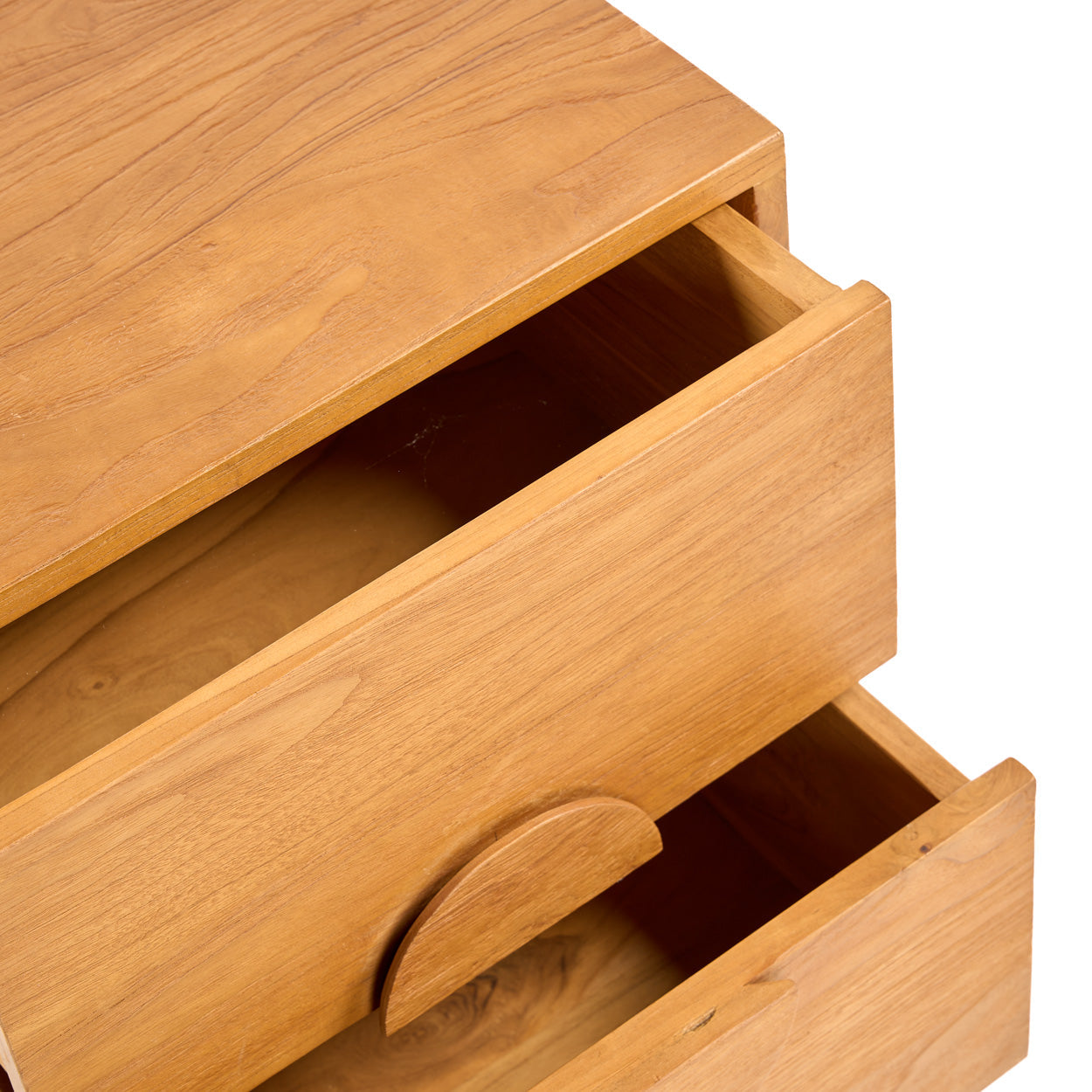Table de chevet Eclipse – Teck naturel