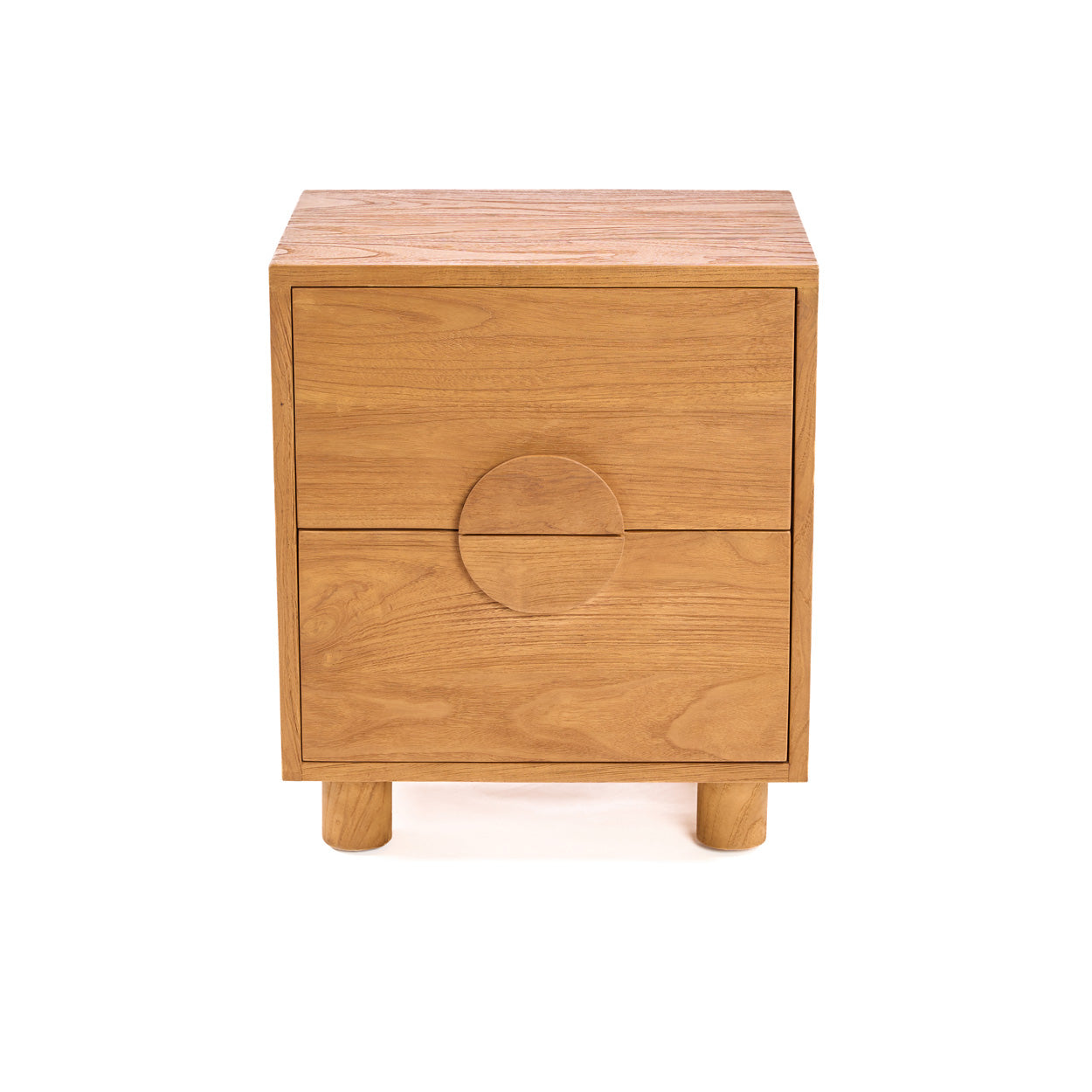 Table de chevet Eclipse – Teck naturel