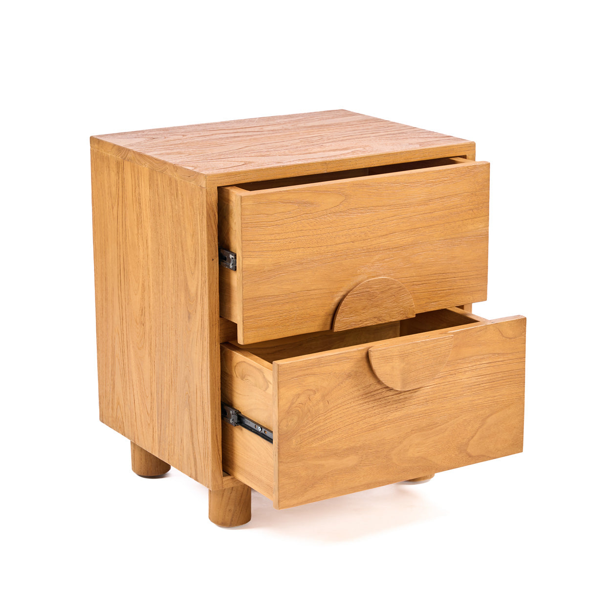 Table de chevet Eclipse – Teck naturel