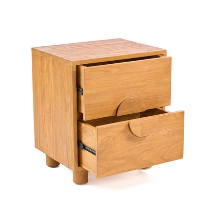 Table de chevet Eclipse – Teck naturel