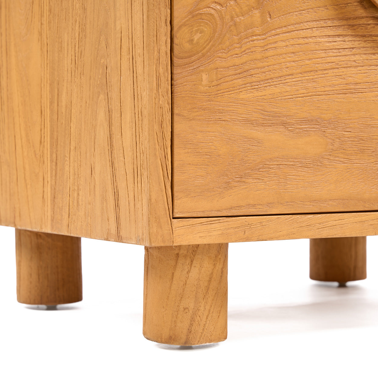 Table de chevet Eclipse – Teck naturel